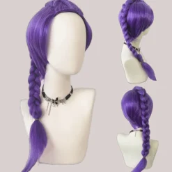 [LCS]Varmt tilbud til lav pris! Demon K-pop Hunters-kostume Rumi-paryk Mira Zoe Realistisk Anime Cosplay-paryk til Cosplay-konventioner - Happy Purple Rumi | Fyndiq