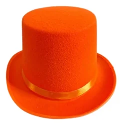 [LCS]Vintage Derby Hat Magician Kostume Cosplay Halloween Rekvisitter Festartikler Gentleman Ringmester Rolleleg Mænd Kvinder orange