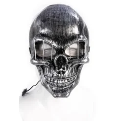 LED Glødende Masker Kranieform Lysmaske Dansefester Bar Dansemaske PP Masker