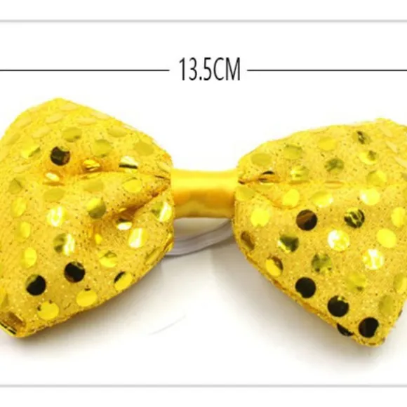 LED lysende butterfly med fire lys blinkende pailletter butterfly bar danse rekvisitter yellow