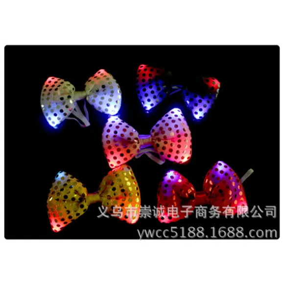 LED lysende butterfly med fire lys blinkende pailletter butterfly bar danse rekvisitter yellow