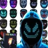 LED Lysende Halloween Maske med Gestusstyring til Børn og Voksne[JUN]