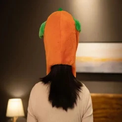 LED Selvlysende Plys Græskarmonsterhat med Bevægelige Ører til Halloween Påske Cosplay Jul