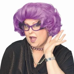 Lilla Drag Queen Celebrity Las Vegas Kostumeparyk til Mænd og Kvinder Purple One Size