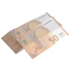 [LLC] 100 stk. Euro Rekvisitter Leg Sjov Lad Som Om Kontanter Rekvisit Valør Magiske Rekvisitter A B