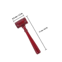 [LLC]10 stk. Mini Hammerlegetøj til børn Advokatkostume Tilbehør Cosplay Fest Hammer Dommerhammer Rekvisit