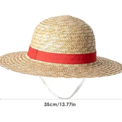 Luffy stråhat, Luffy cosplay hat, Luffy cosplay tilbehør, kostumefest tilbehør