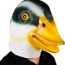 Luksuriøs Halloween-maske Ankamask i Latex Dyremaske Fancy D