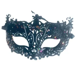 Luksuriøs venetiansk maskerade maske Kvinder Piger Sexet Fox Eye Mask F Rød ONESIZE Rød Red ONESIZE