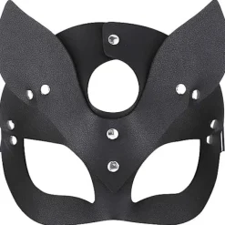 Luksus læder katte ræv maske til kvinder