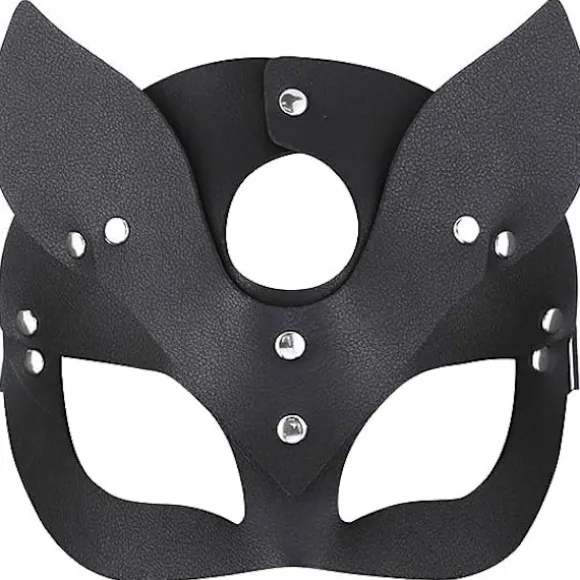 Luksus læder katte ræv maske til kvinder
