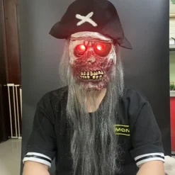 Lysende Pirat Halloween Maske Kostume Rekvisitter