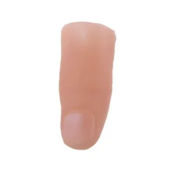 Magisk tommelfinger-trick gummi tæt på forsvinden fremkomst finger hård lille