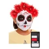 Makeup Pack Día de los Muertos - Rød - One Size - Unisex - Voksen