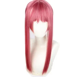 Makima Röd Long Braid Peruk 70CM Cosplay Kostym Motorsåg zy