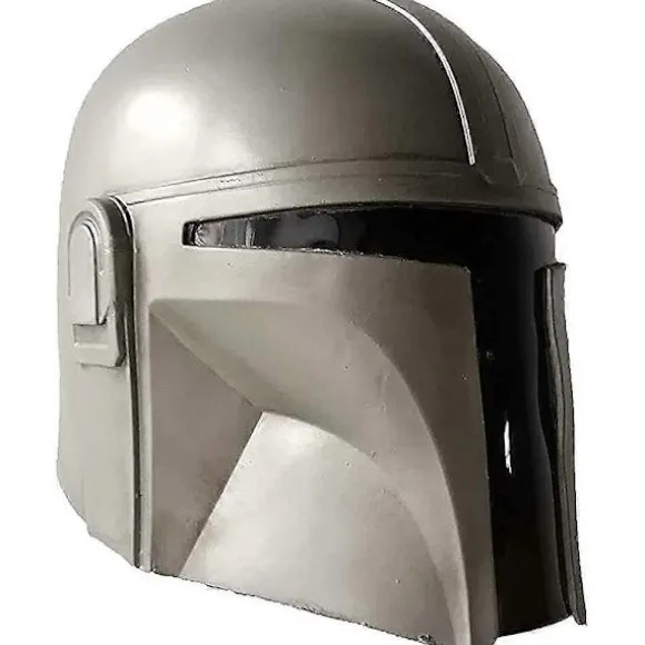 Mandalorian Hjelm Fuld Hoved Latex Maske Film Cosplay Kostume Halloween Rekvisitter til Voksne Børn-Perfekt
