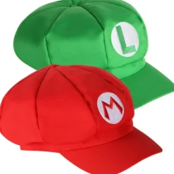 Mario og Luigi Hatte 2 Pak Røde og Grønne Videospil-Temahatte