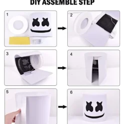 Marshmello DJ-maske Halloween Cosplay-maske-FM-