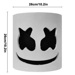Marshmello DJ-maske Halloween Cosplay-maske_yux