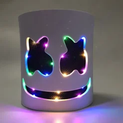 Marshmello DJ-maske Halloween Cosplay-maske_yux