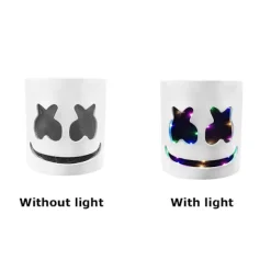 Marshmello DJ-maske Halloween Cosplay-maske_yux