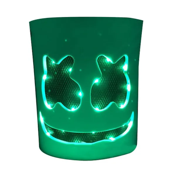 /#/Marshmello LED-maske DJ Cosplay-hjelm Marshmello-kostumemaske Lig/#/