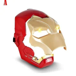 Marvel Avengers 4 Iron Man Captain America Maske Lys Lyd Hjelm Åben Mas