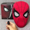 Mascara Spiderman Hovedbeklædning Cosplay Bevægelige Øjne Elektronisk Maske Spider Man 1:1 Fjernbetjening Elastisk