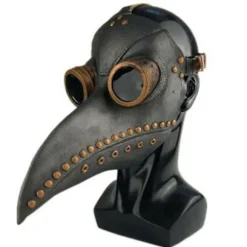 Maske Halloween kostume fugl lang næse næb Pu læder Steampunk