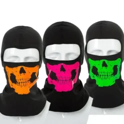 Maske hætte balaclava Halloween Full Face Cover ski motorcykel kranium Green