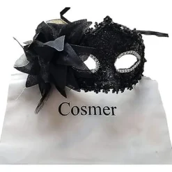 Maske til kvinder - Venetianske masker - Julemasker - Kvindeblomster - Halvmaske - Øjenmaske - Cosplay - Blondermaske