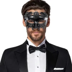 Maskebal Maske Romersk Græsk Herremaske Venetiansk Maske Halloween Julemaske til Fest Mardi Gras Bryllup Karneval