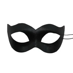 Maskebal Maske Til Mænd Sort, Halloween Venetiansk Voksen Maskebal Masker, Sort Mardi Gras Maske
