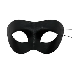 Maskebal Maske Til Mænd Sort, Halloween Venetiansk Voksen Maskebal Masker, Sort Mardi Gras Maske