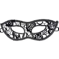 Masked Mask Venetian Balmask - Øjenmaske i blonder sort
