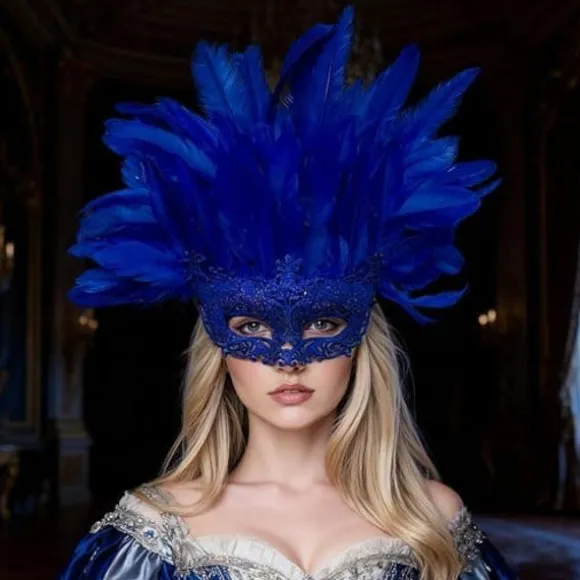 Maskerade maske - Karneval og Halloween hovedbeklædning til kvinder - Maskeradefesttilbehør