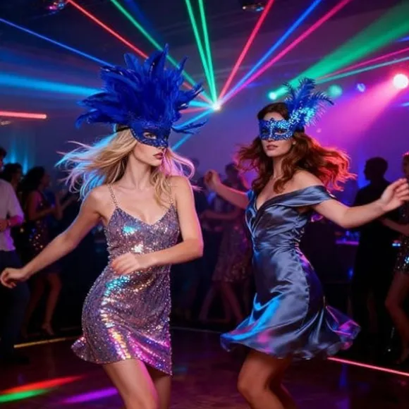 Maskerade maske - Karneval og Halloween hovedbeklædning til kvinder - Maskeradefesttilbehør