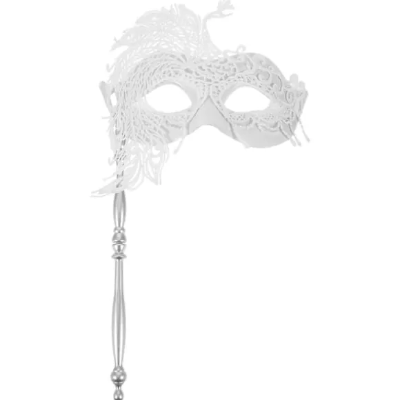 Maskerademaske Kvinder Festmaske Fancy Dress Håndholdt Maske Blondermaske til Galla Cosplay