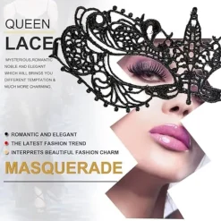 Maskerademaske til kvinder - Venetiansk Blonder Øjenmaske til Fest, Galla, Kostume, Mardi Gras Festligheder