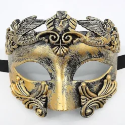 Maskerademaske til Mænd - Græsk Romersk Venetiansk Maske Mardi Gras Maske Silver
