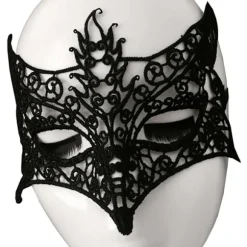 Maskeret maske blondermaske øjenmaske i blonder sort