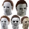 Michael Halloween Horror Maske Myers Fuld Hoved Masker Til Halloween Karneval Kostume Fest Kostume Skræmmende Maskerade Latex Maske (lysende maske)