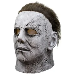 Michael Myers Halloween Maske, Skræmmende Latex Horrormasker til Voksne