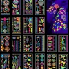 Midlertidig tatovering 20 ark fluorescerende tatovering reaktion på sort lys UV neon, midlertidig tatovering til kvinder, mænd, piger, teenagere, børn | Fyndiq