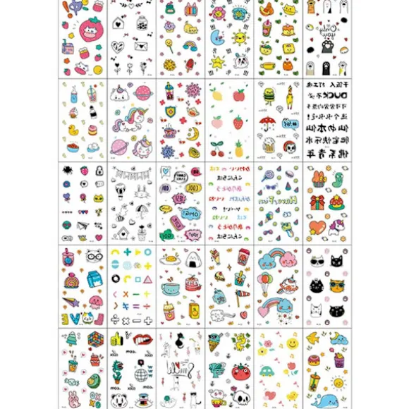 Midlertidige falske tatoveringer 30-pak Squishy figurer