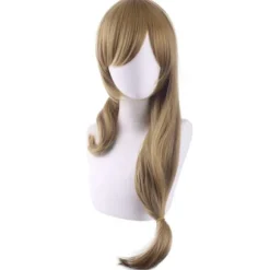 Mikrokrøllet langhåret paryk fest cosplay kostumeparyk kvinder, Halloween Cosplay 80cm paryk, CJY