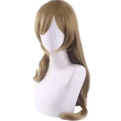 Mikrokrøllet langhåret paryk fest cosplay kostumeparyk kvinder, Halloween Cosplay 80cm paryk, CJY