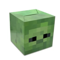 Minecraft hovedbeklædning Enderman Lille Sort Creeper Steve papkasse rekvisitter spil periferiudstyr One size Green zombie mask
