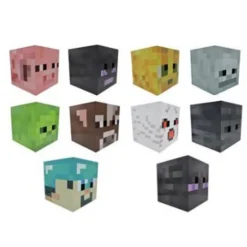 Minecraft hovedbeklædning Enderman Lille Sort Creeper Steve papkasse rekvisitter spil periferiudstyr One size Green zombie mask