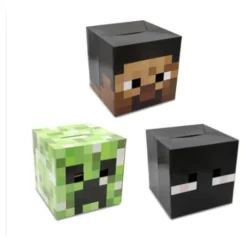 Minecraft hovedbeklædning Enderman Lille Sort Creeper Steve papkasse rekvisitter spil periferiudstyr One size Green zombie mask